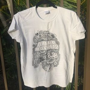 Arctic Monkeys white t-shirt